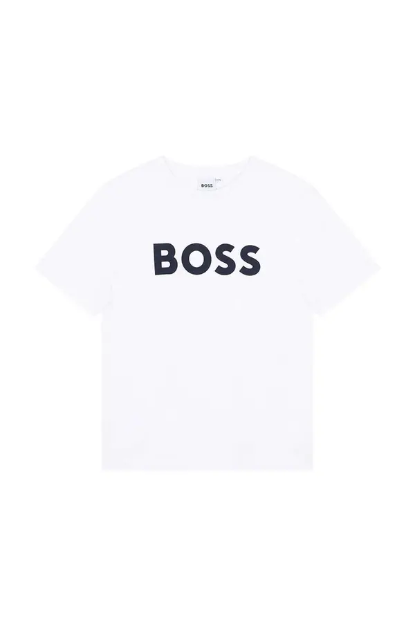 BOSS Otroška bombažna kratka majica BOSS