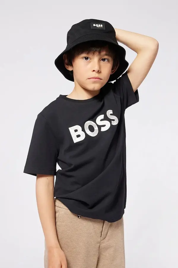 BOSS Otroška bombažna kratka majica BOSS