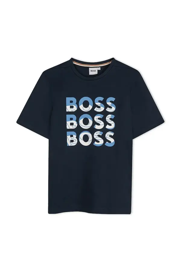 BOSS Otroška bombažna kratka majica BOSS