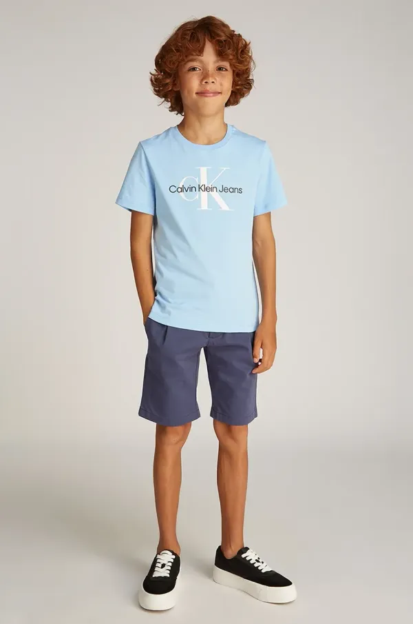 Calvin Klein Jeans Otroška bombažna kratka majica Calvin Klein Jeans 0 IU0IU00676