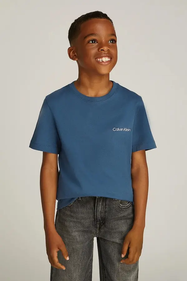 Calvin Klein Jeans Otroška bombažna kratka majica Calvin Klein Jeans 2-pack