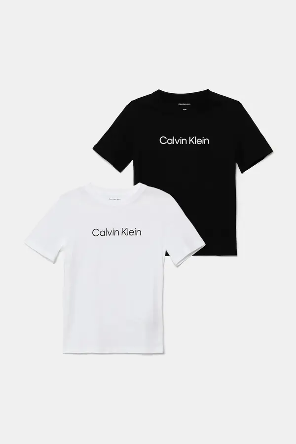 Calvin Klein Jeans Otroška bombažna kratka majica Calvin Klein Jeans 2-pack
