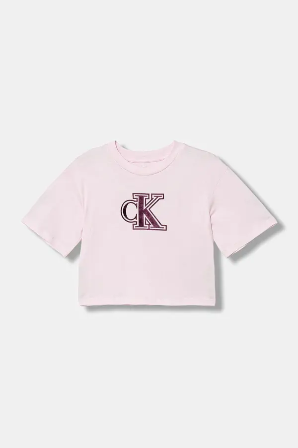Calvin Klein Jeans Otroška bombažna kratka majica Calvin Klein Jeans