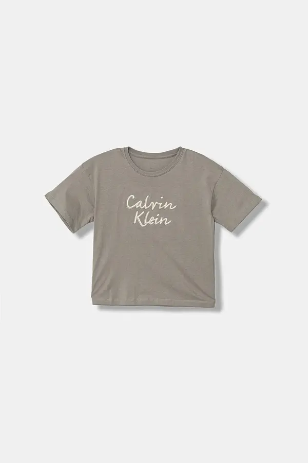 Calvin Klein Jeans Otroška bombažna kratka majica Calvin Klein Jeans