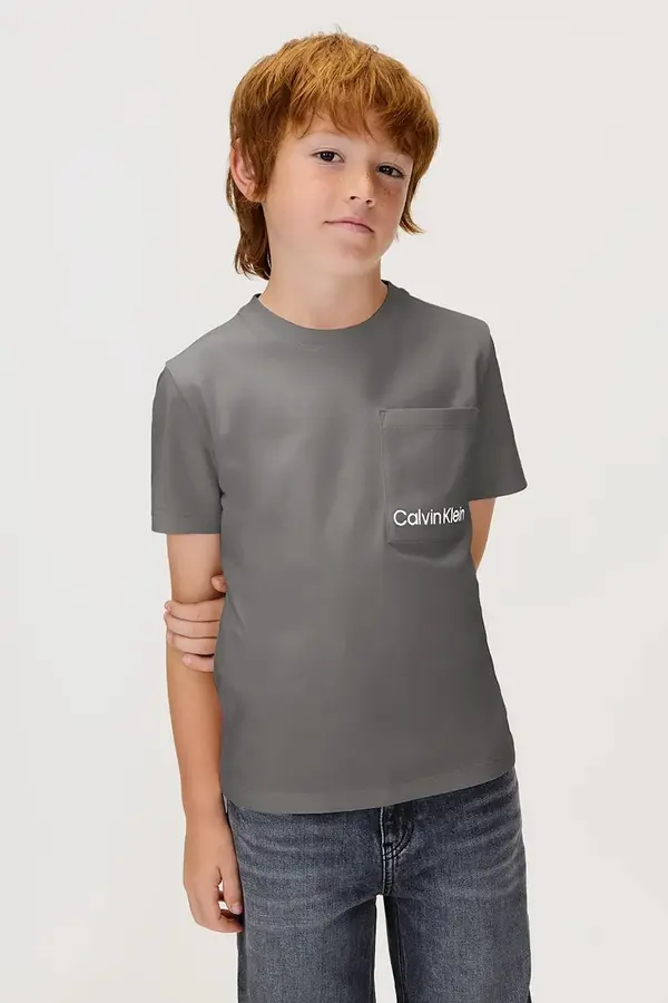 Calvin Klein Jeans Otroška bombažna kratka majica Calvin Klein Jeans