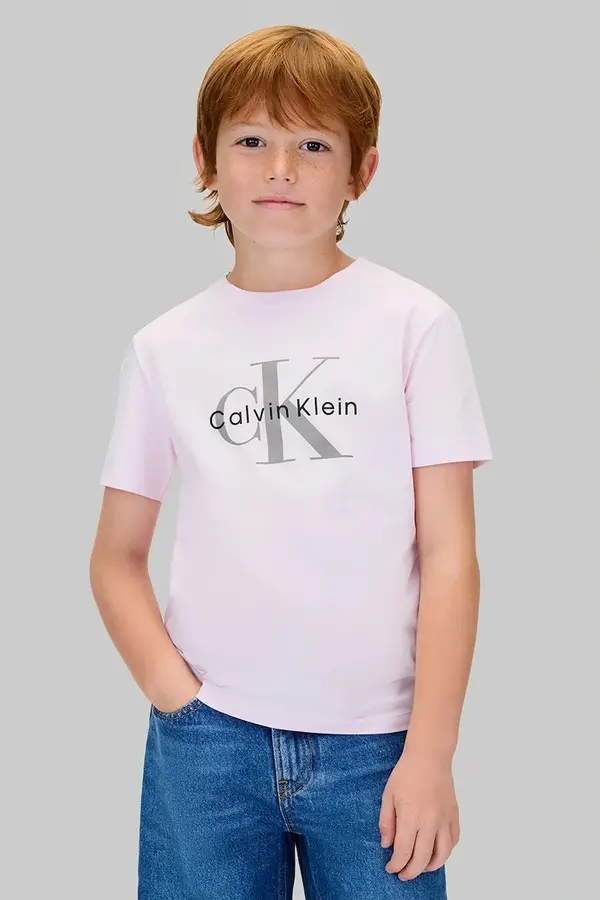Calvin Klein Jeans Otroška bombažna kratka majica Calvin Klein Jeans