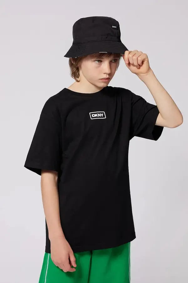 DKNY Otroška bombažna kratka majica Dkny