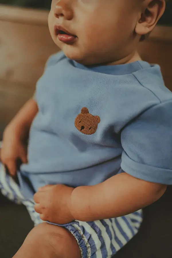Donsje Otroška bombažna kratka majica Donsje Jarne T-shirt Bear