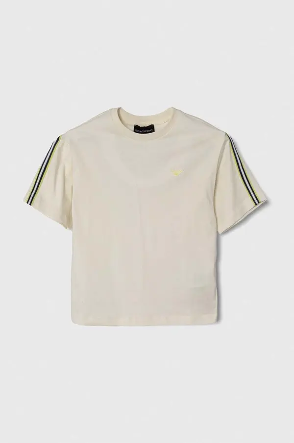 Emporio Armani Otroška bombažna kratka majica Emporio Armani