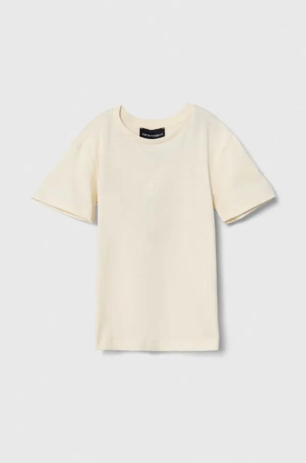 Emporio Armani Otroška bombažna kratka majica Emporio Armani