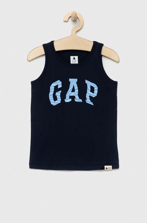 Gap Otroška bombažna kratka majica GAP 3-pack turkizna barva