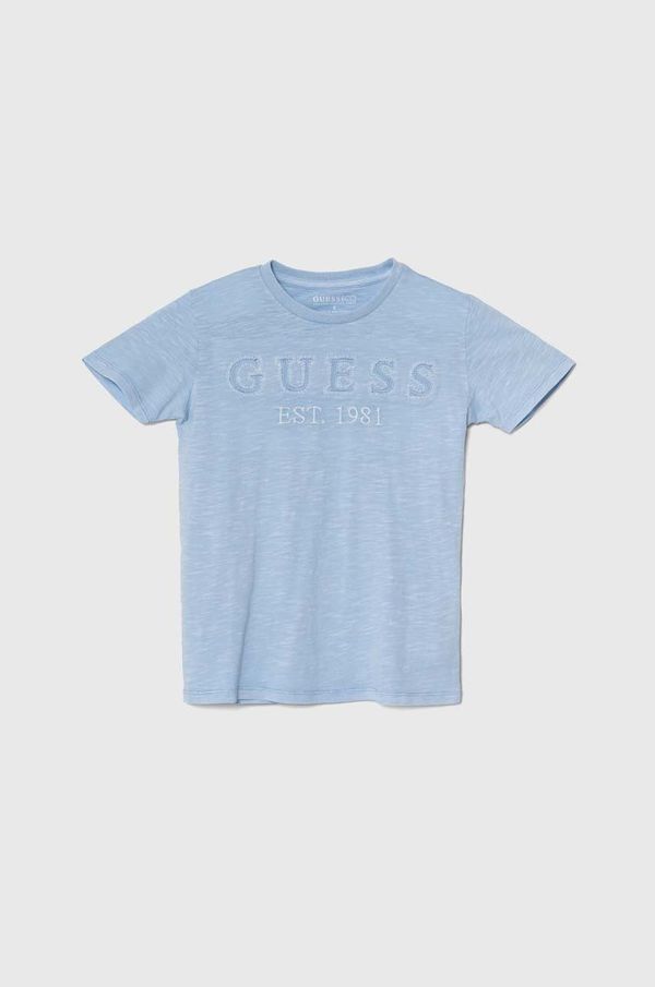 Guess Otroška bombažna kratka majica Guess