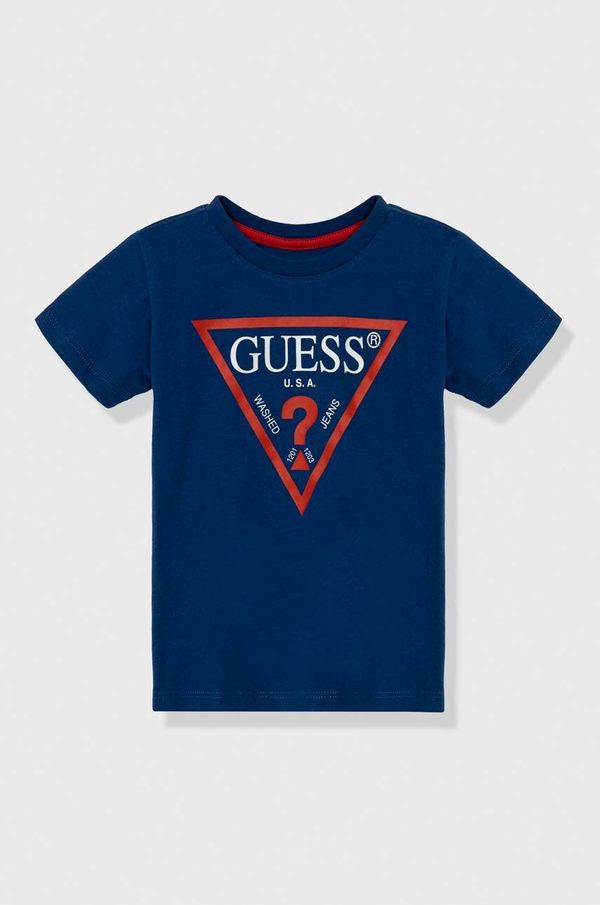 Guess Otroška bombažna kratka majica Guess