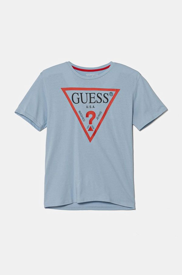 Guess Otroška bombažna kratka majica Guess L73I55 K8HM0