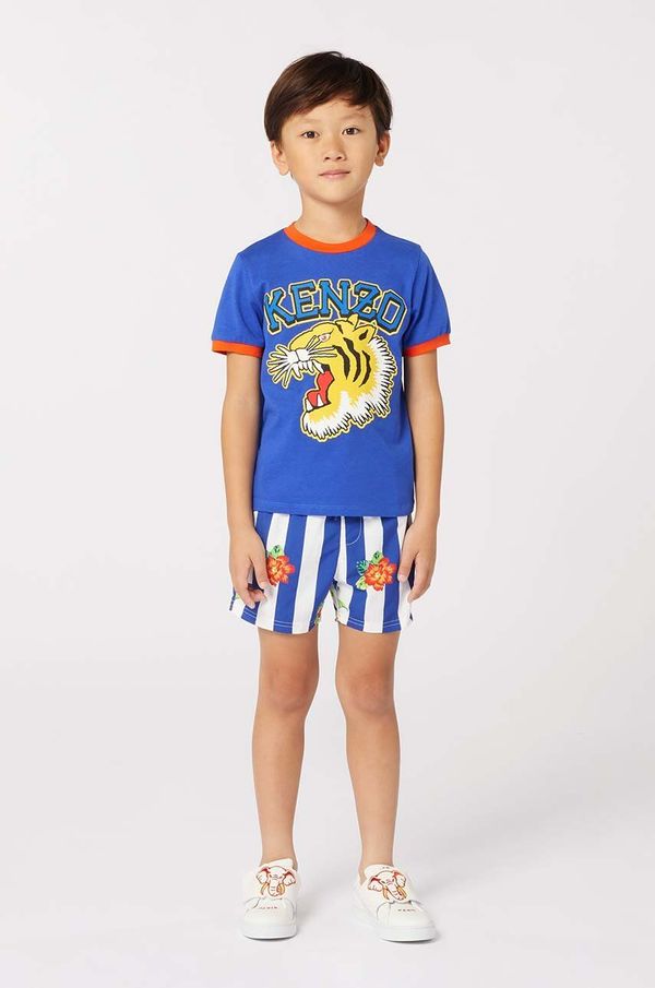 Kenzo kids Otroška bombažna kratka majica Kenzo Kids