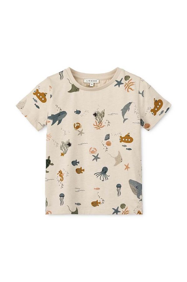 Liewood Otroška bombažna kratka majica Liewood Apia Printed Shortsleeve T-shirt