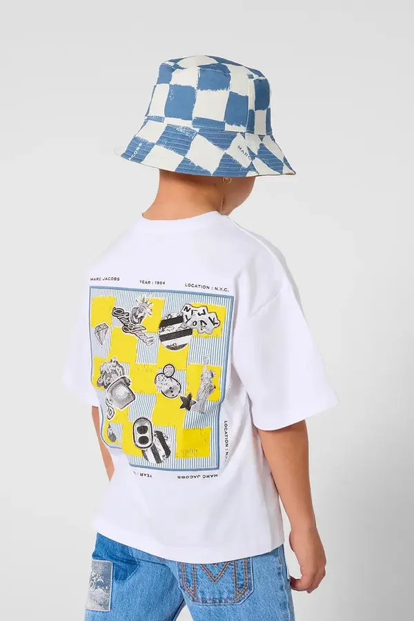 Marc Jacobs Otroška bombažna kratka majica Marc Jacobs