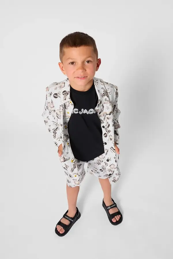 Marc Jacobs Otroška bombažna kratka majica Marc Jacobs