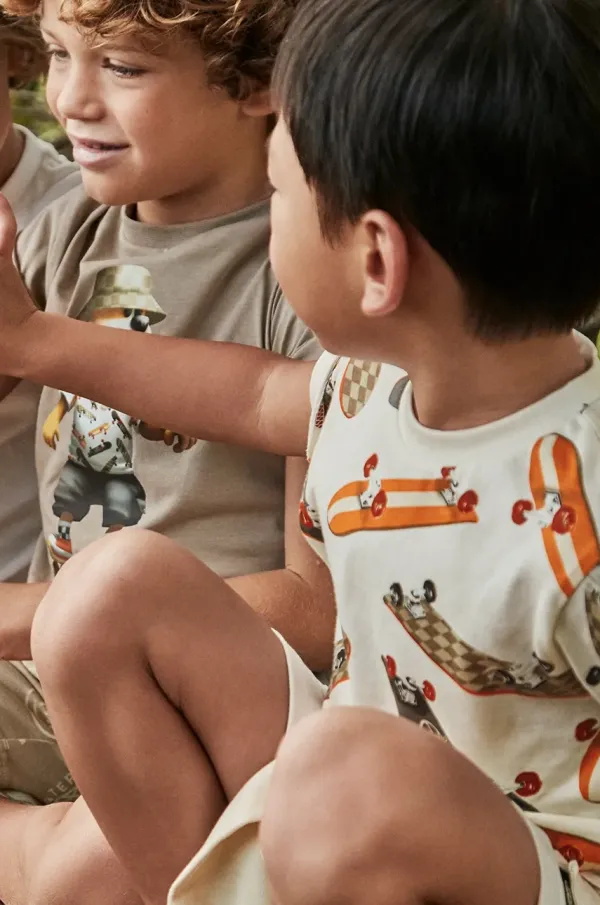 Mayoral Otroška bombažna kratka majica Mayoral oranžna barva, 3038