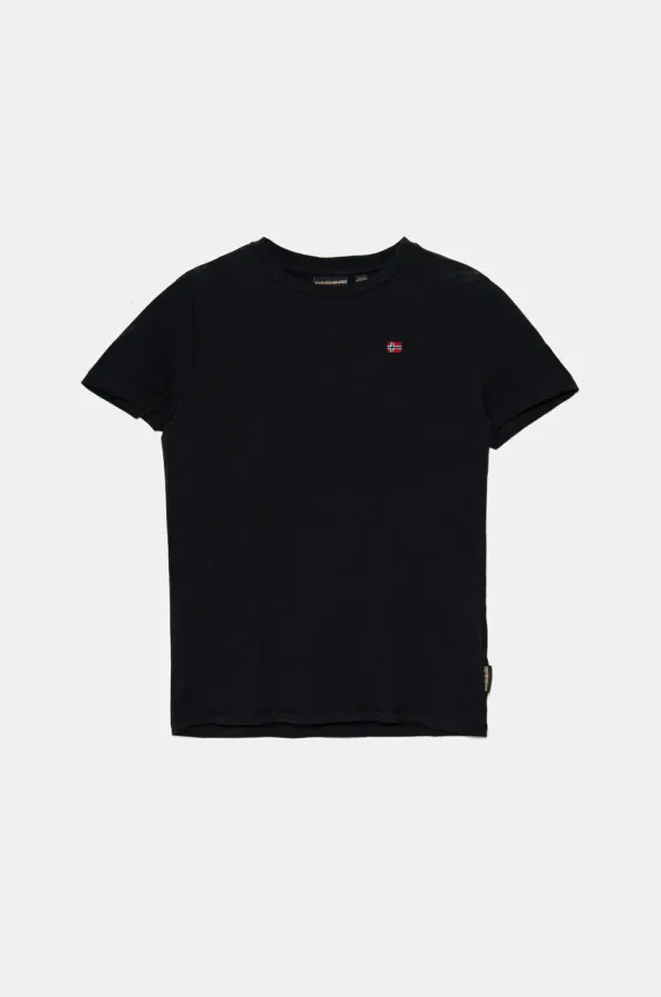 Napapijri Otroška bombažna kratka majica Napapijri SALIS SS 2 mornarsko modra barva, NP0A4GEH0411