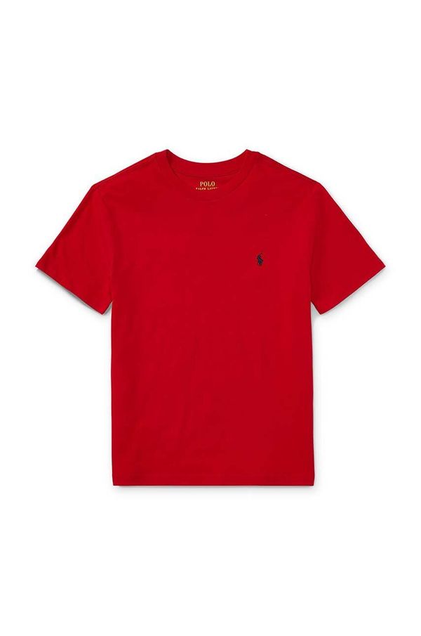 Polo Ralph Lauren Otroška bombažna kratka majica Polo Ralph Lauren rdeča barva