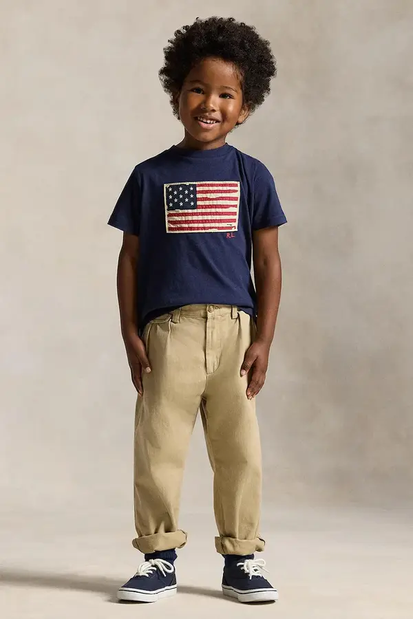 Polo Ralph Lauren Otroška bombažna kratka majica Polo Ralph Lauren