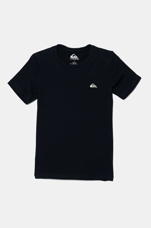 Quiksilver Otroška bombažna kratka majica Quiksilver BASIC SS TEE mornarsko modra barva, EQBZT04746