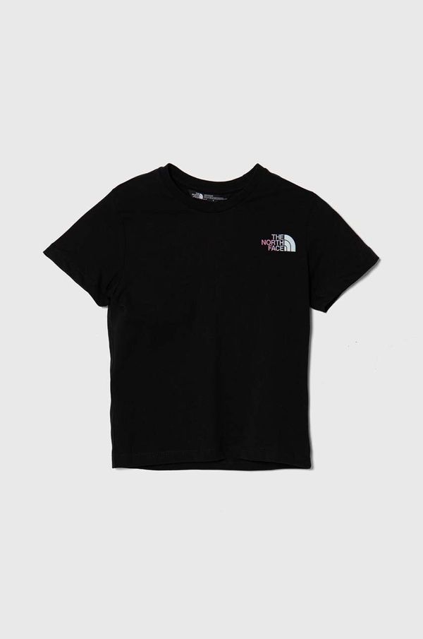 The North Face Otroška bombažna kratka majica The North Face RELAXED GRAPHIC TEE 2 črna barva