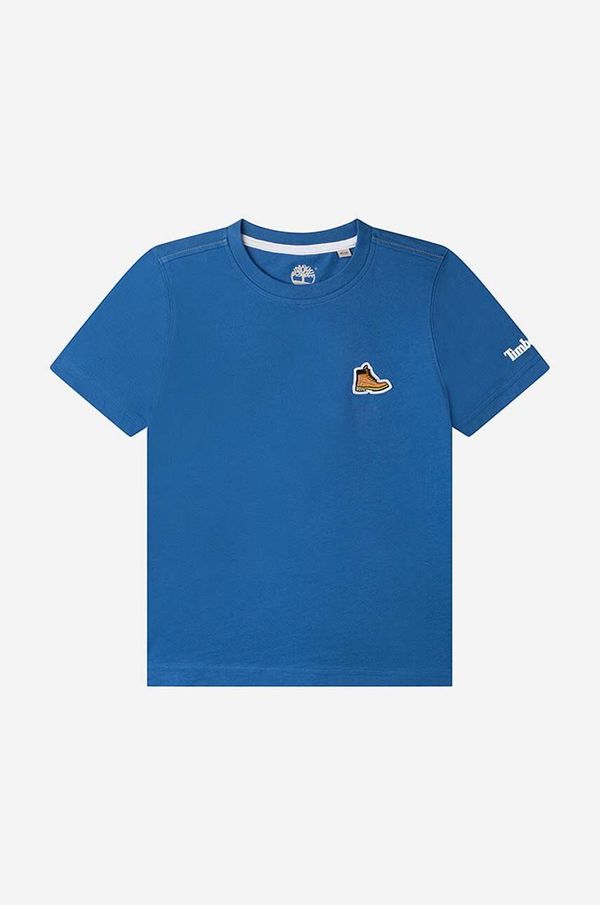 Timberland Otroška bombažna kratka majica Timberland Short Sleeves Tee-shirt rdeča barva