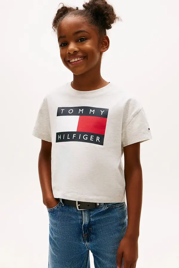 Tommy Hilfiger Otroška bombažna kratka majica Tommy Hilfiger