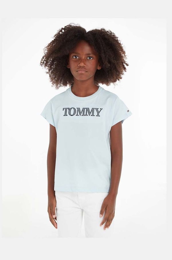 Tommy Hilfiger Otroška bombažna kratka majica Tommy Hilfiger