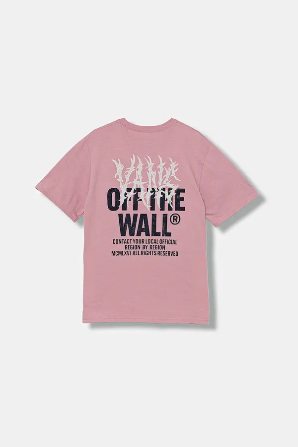 Vans Otroška bombažna kratka majica Vans Metal Wall SS