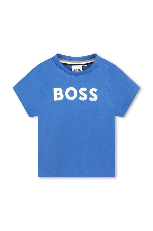 Boss Otroška bombažna majica BOSS