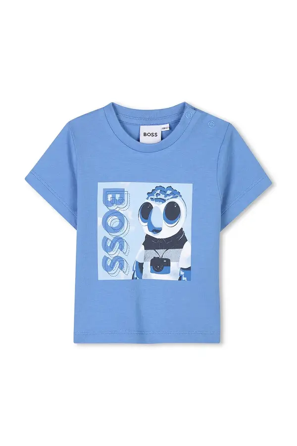 BOSS Otroška bombažna majica BOSS