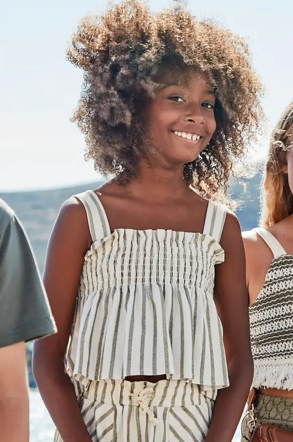 Mayoral Otroška bombažna majica Mayoral zelena barva, 6033