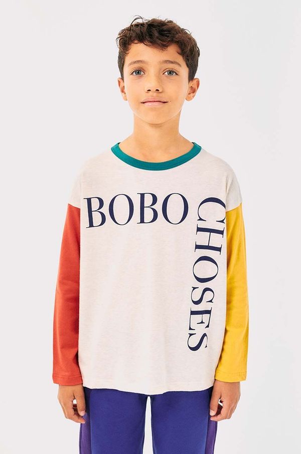 Bobo Choses Otroška bombažna majica z dolgimi rokavi Bobo Choses 224AC014
