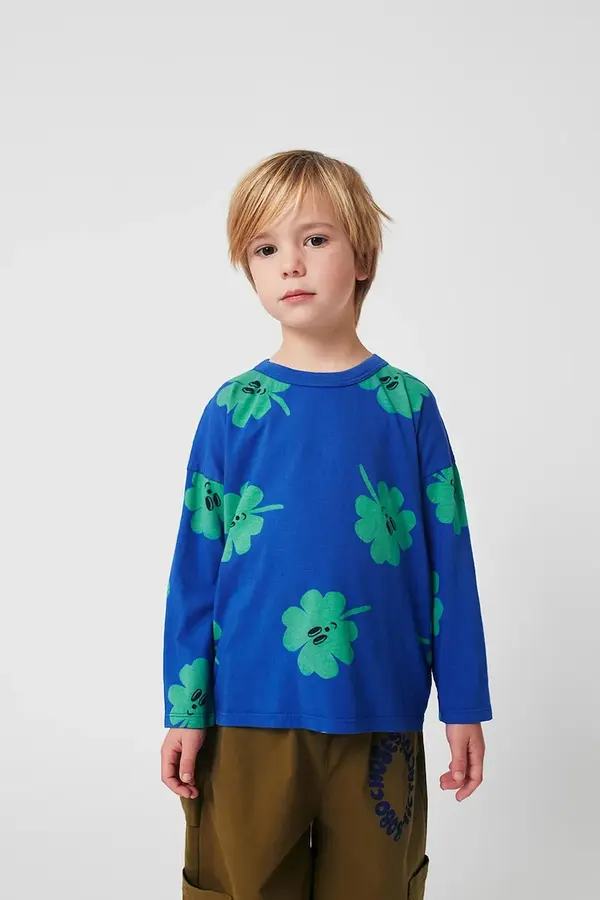 Bobo Choses Otroška bombažna majica z dolgimi rokavi Bobo Choses Lucky Clover