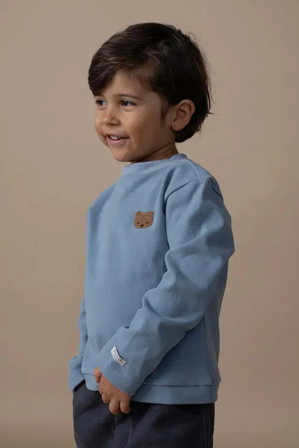 Donsje Otroška bombažna majica z dolgimi rokavi Donsje Jorijn Longsleeve Bear