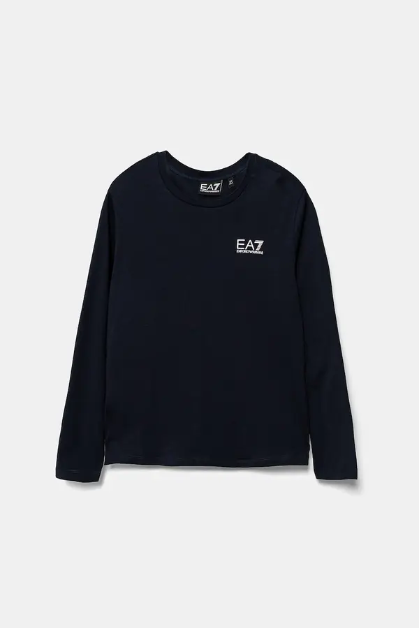 EA7 Emporio Armani Otroška bombažna majica z dolgimi rokavi EA7 Emporio Armani