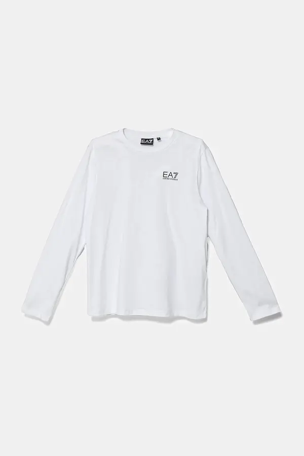 EA7 Emporio Armani Otroška bombažna majica z dolgimi rokavi EA7 Emporio Armani