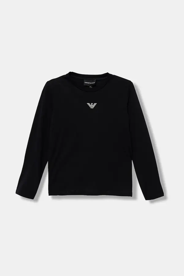 Emporio Armani Otroška bombažna majica z dolgimi rokavi Emporio Armani