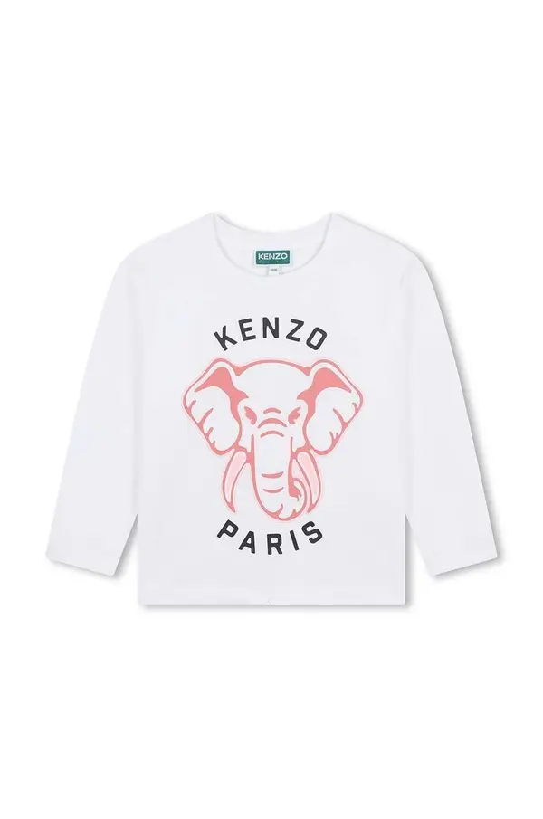 Kenzo kids Otroška bombažna majica z dolgimi rokavi Kenzo Kids