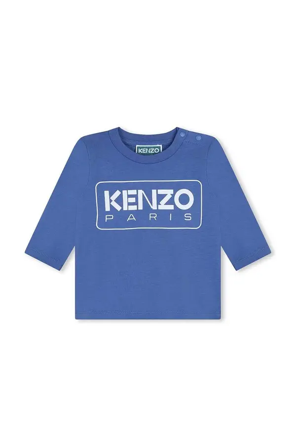 Kenzo kids Otroška bombažna majica z dolgimi rokavi Kenzo Kids