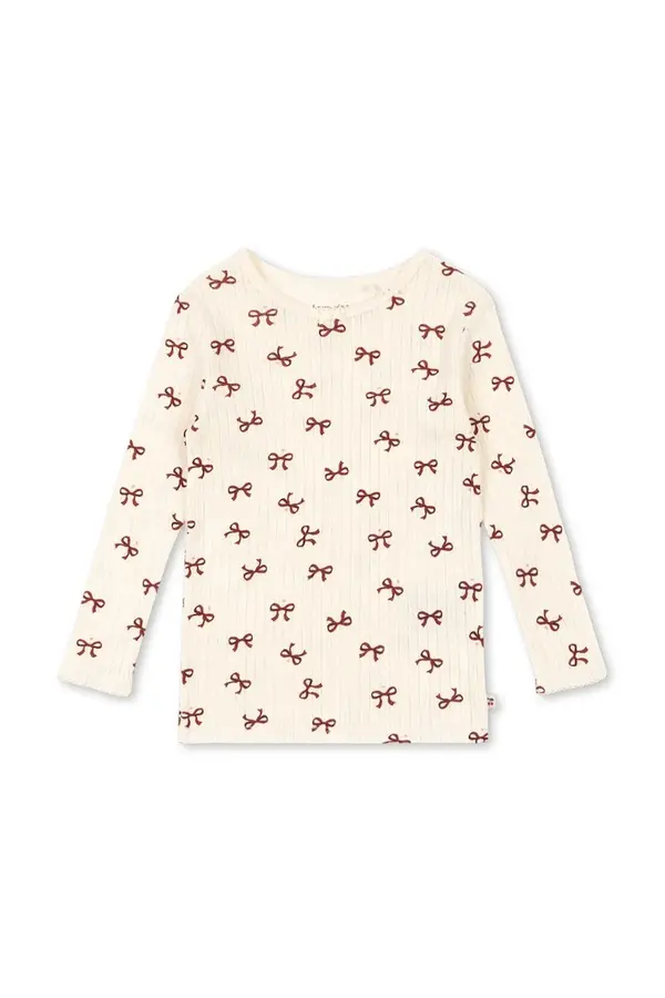 Konges Sløjd Otroška bombažna majica z dolgimi rokavi Konges Sløjd MINNIE BLOUSE GOTS