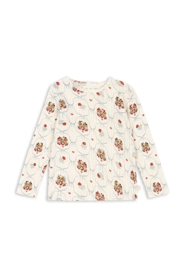 Konges Sløjd Otroška bombažna majica z dolgimi rokavi Konges Sløjd MINNIE BLOUSE GOTS