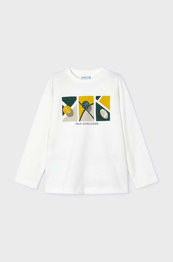 Mayoral Otroška bombažna majica z dolgimi rokavi Mayoral 4043