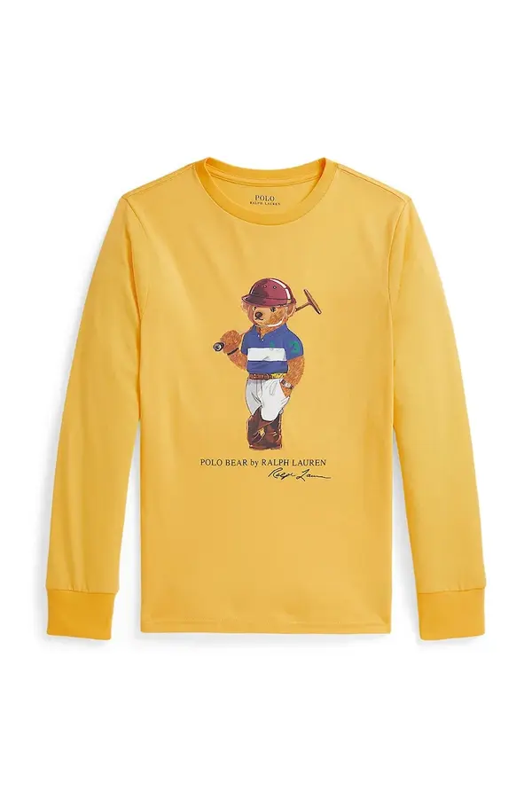 Polo Ralph Lauren Otroška bombažna majica z dolgimi rokavi Polo Ralph Lauren