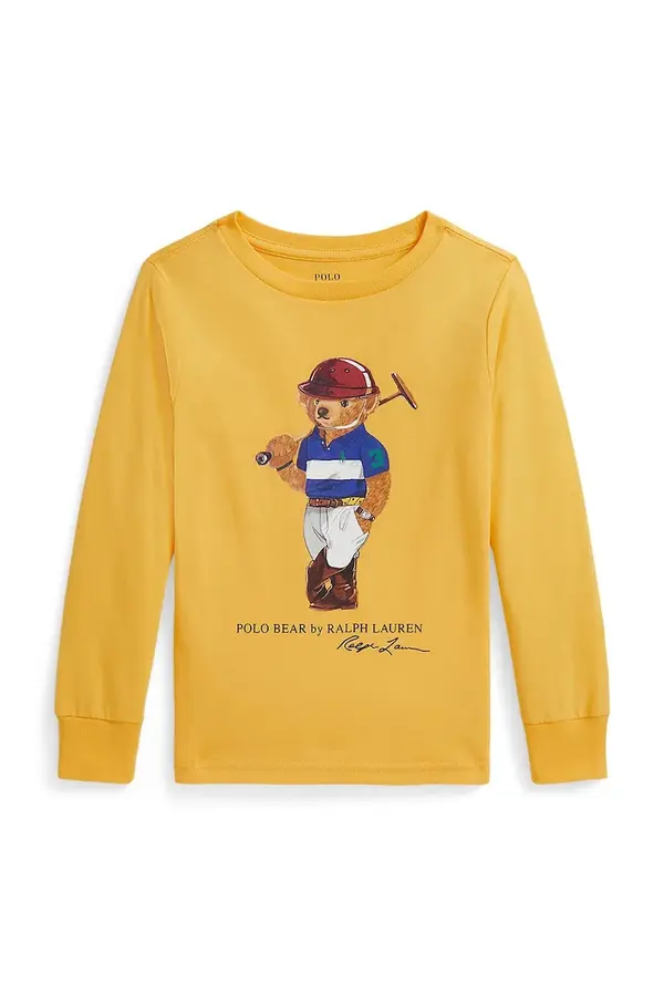 Polo Ralph Lauren Otroška bombažna majica z dolgimi rokavi Polo Ralph Lauren