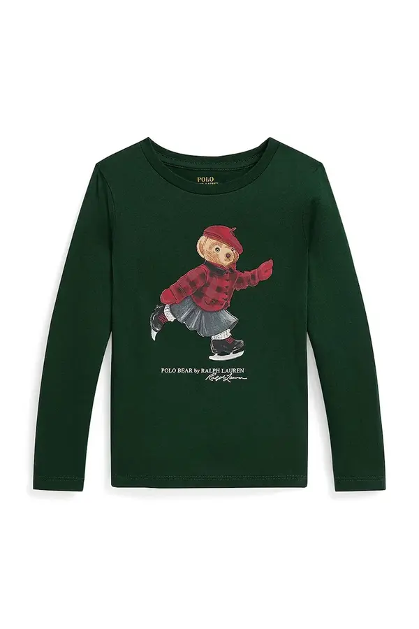 Polo Ralph Lauren Otroška bombažna majica z dolgimi rokavi Polo Ralph Lauren