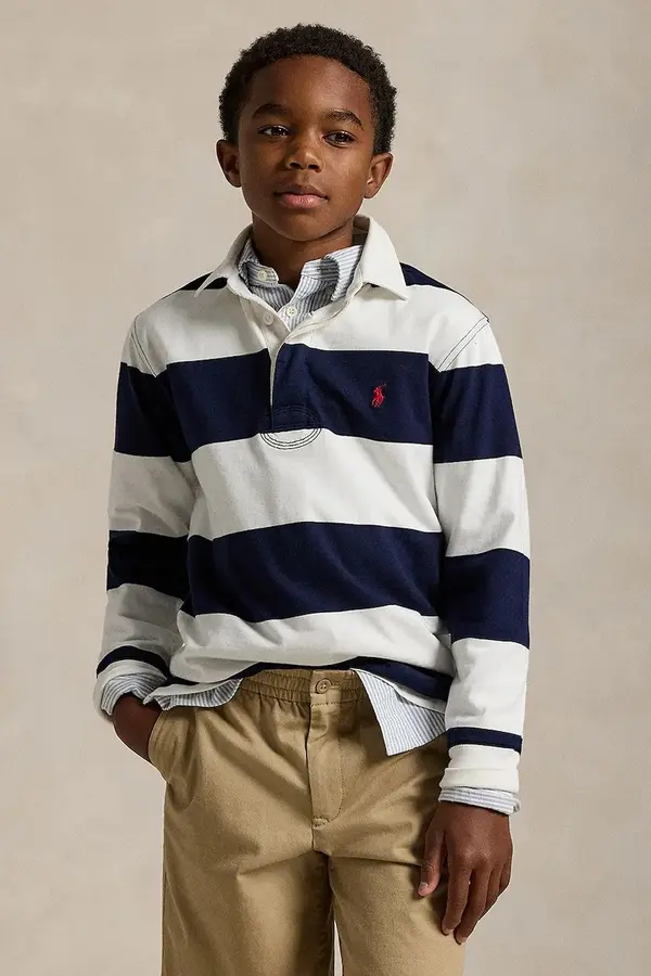Polo Ralph Lauren Otroška bombažna majica z dolgimi rokavi Polo Ralph Lauren